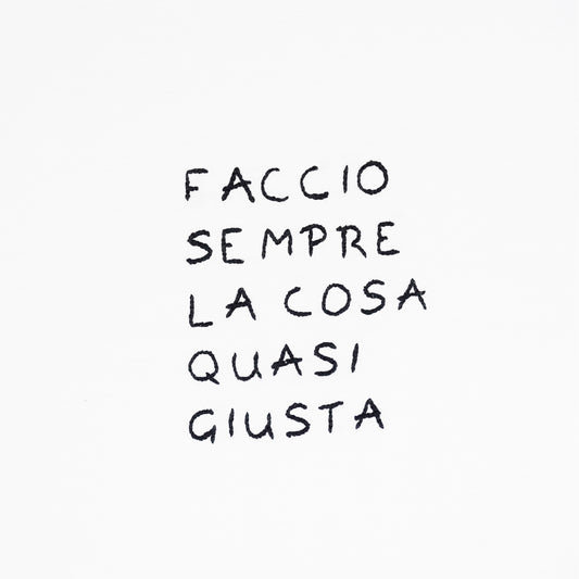 FACCIO SEMPRE LA COSA QUASI GIUSTA