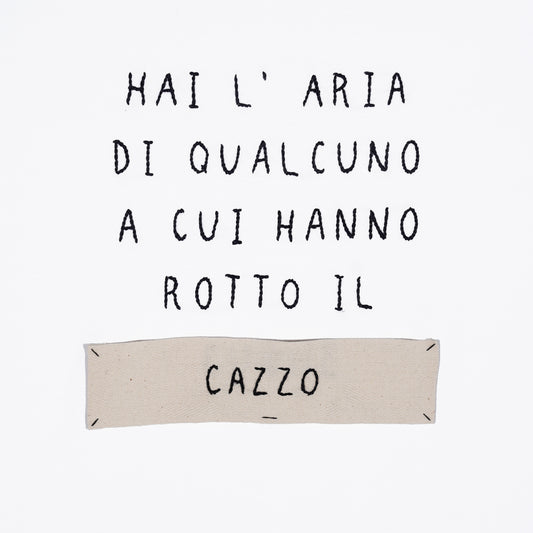 HAI L'ARIA DI QUALCUNO A CUI HANNO ROTTO IL CUORE/CA**O
