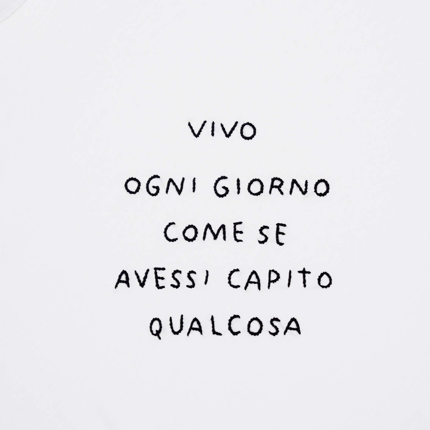 VIVO OGNI GIORNO COME SE AVESSI CAPITO QUALCOSA